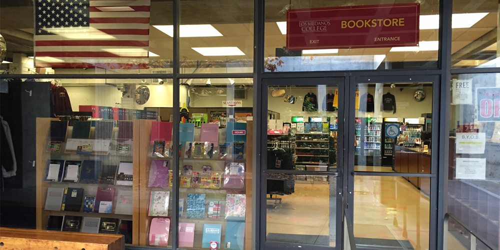 Image of the front of the bookstore